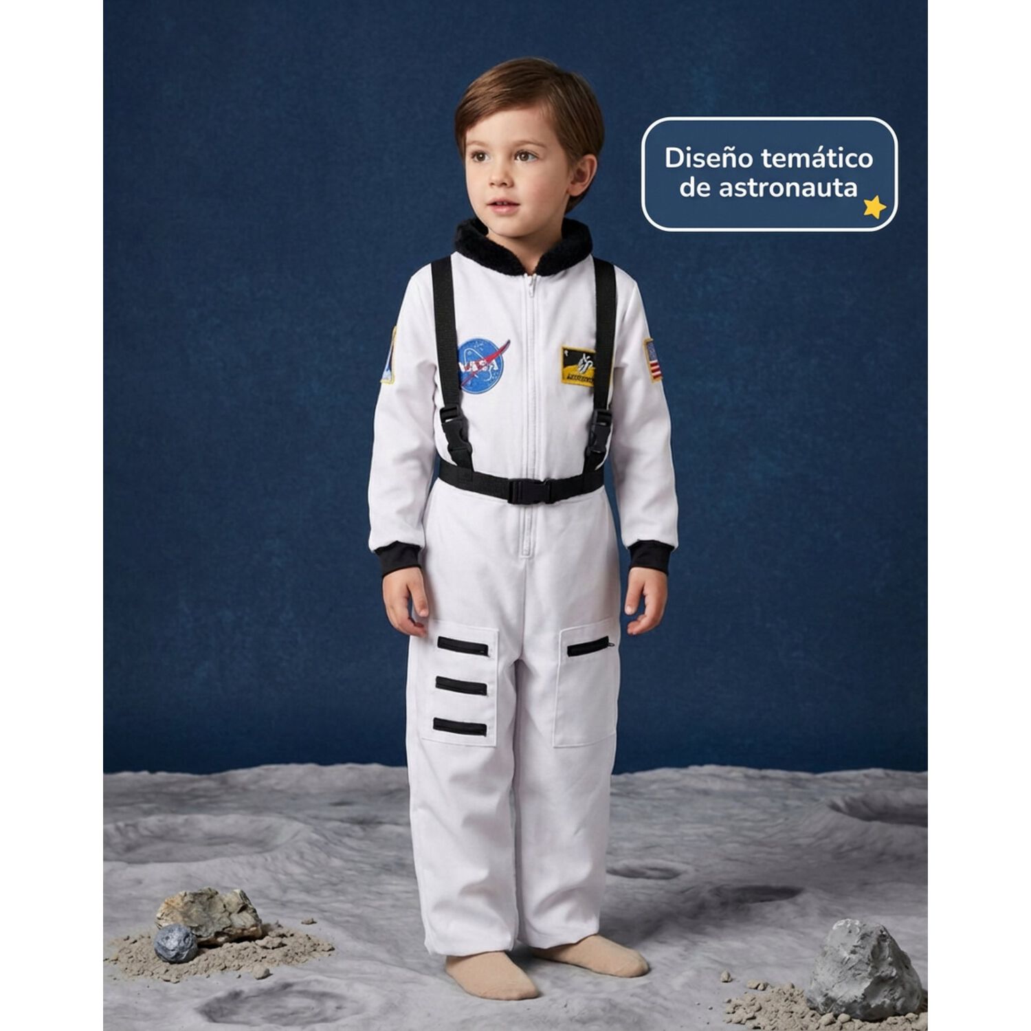 Disfraz Astronauta Cosplay Juego Rol Traje Espacial Ni&ntilde;os image number 1.0