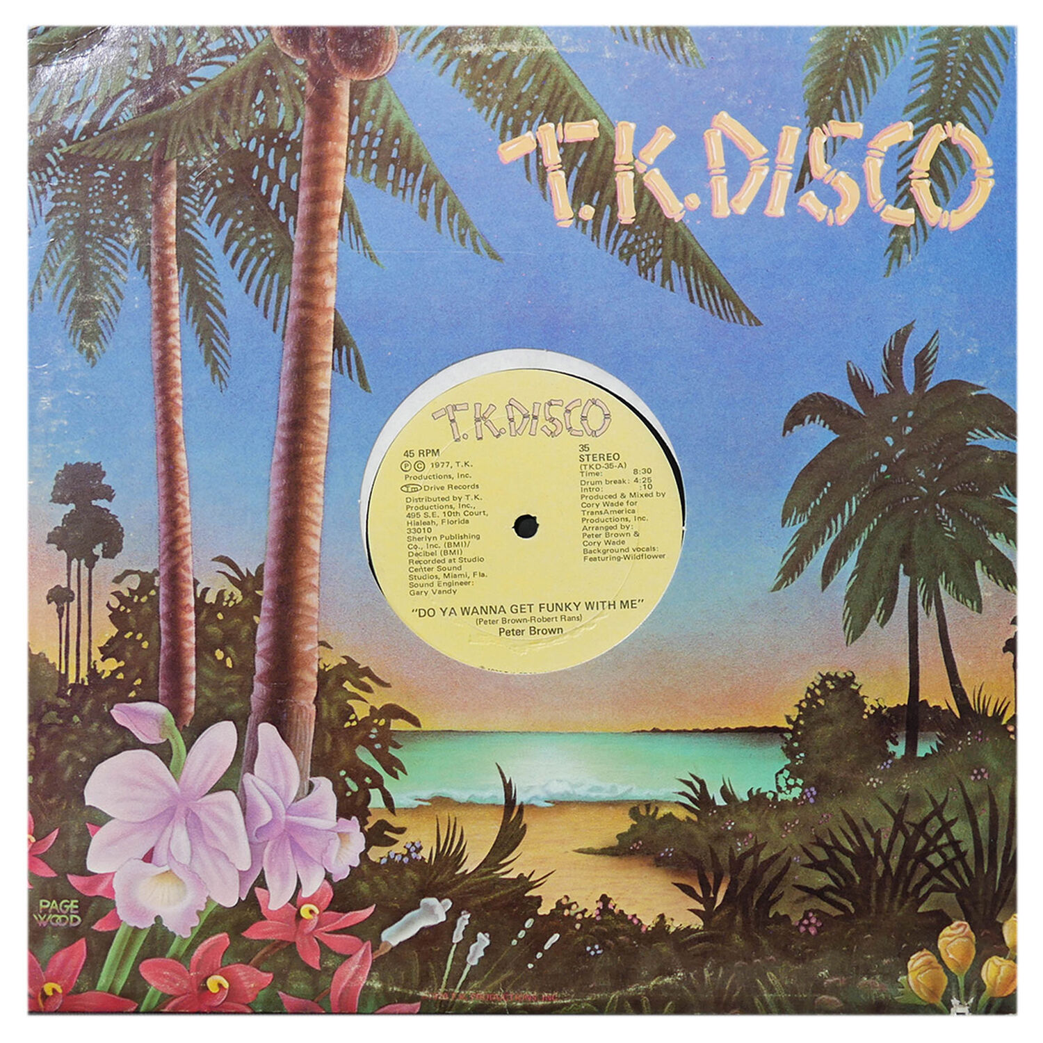 Peter Brown - Do Ya Wanna Get Funky With Me | 12" Maxi Single Usado image number 0.0