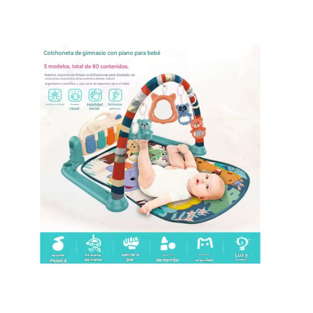 Gimnasio Fitnes Piano Alfombrilla Multifuncional Para Gatear image number 3.0