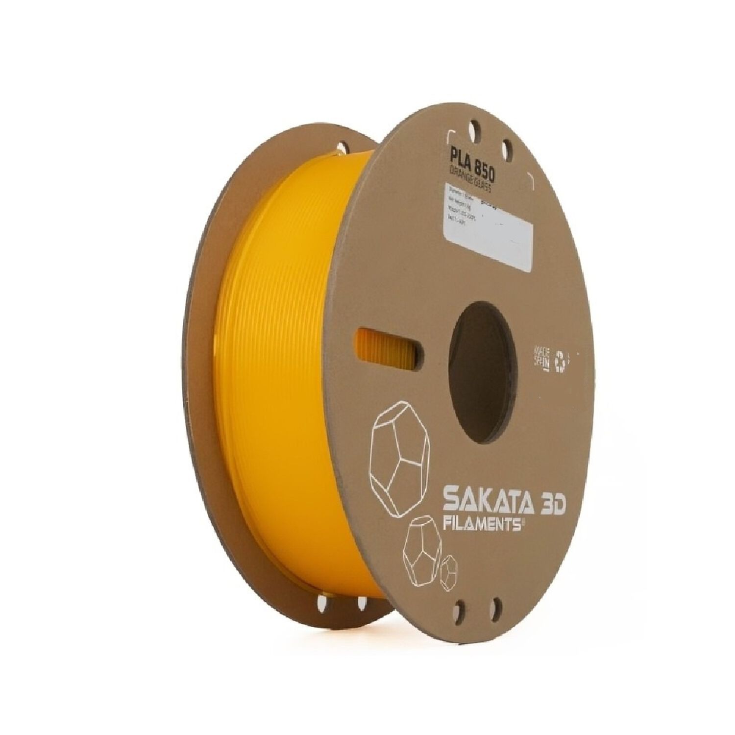 Filamento Sakata Pla 850 Glass Naranja 1.75mm 1kg image number 0.0