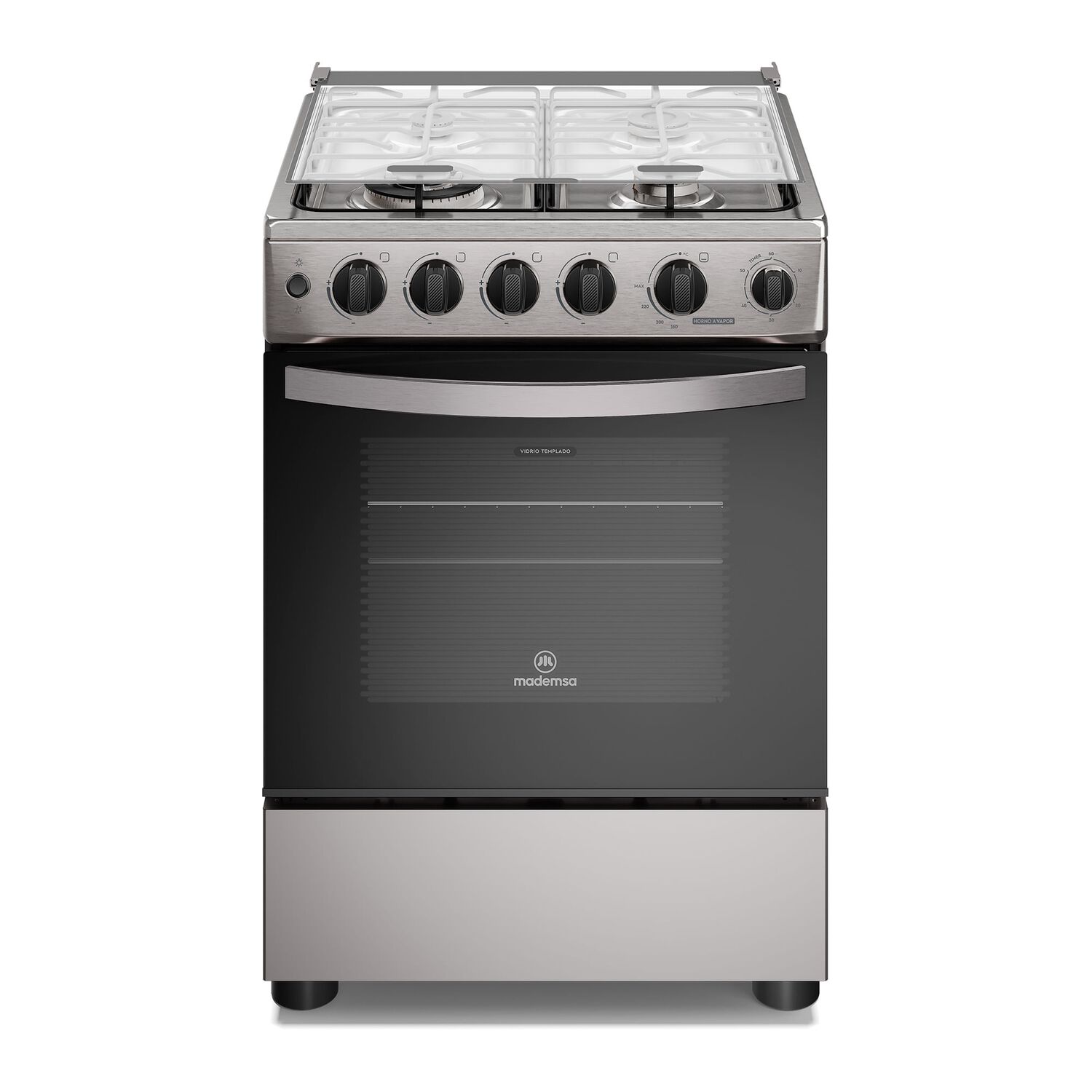 Cocina A Gas 4 Platos Horno Vapor Y Triple Llama Fm4ssc Inox image number 0.0