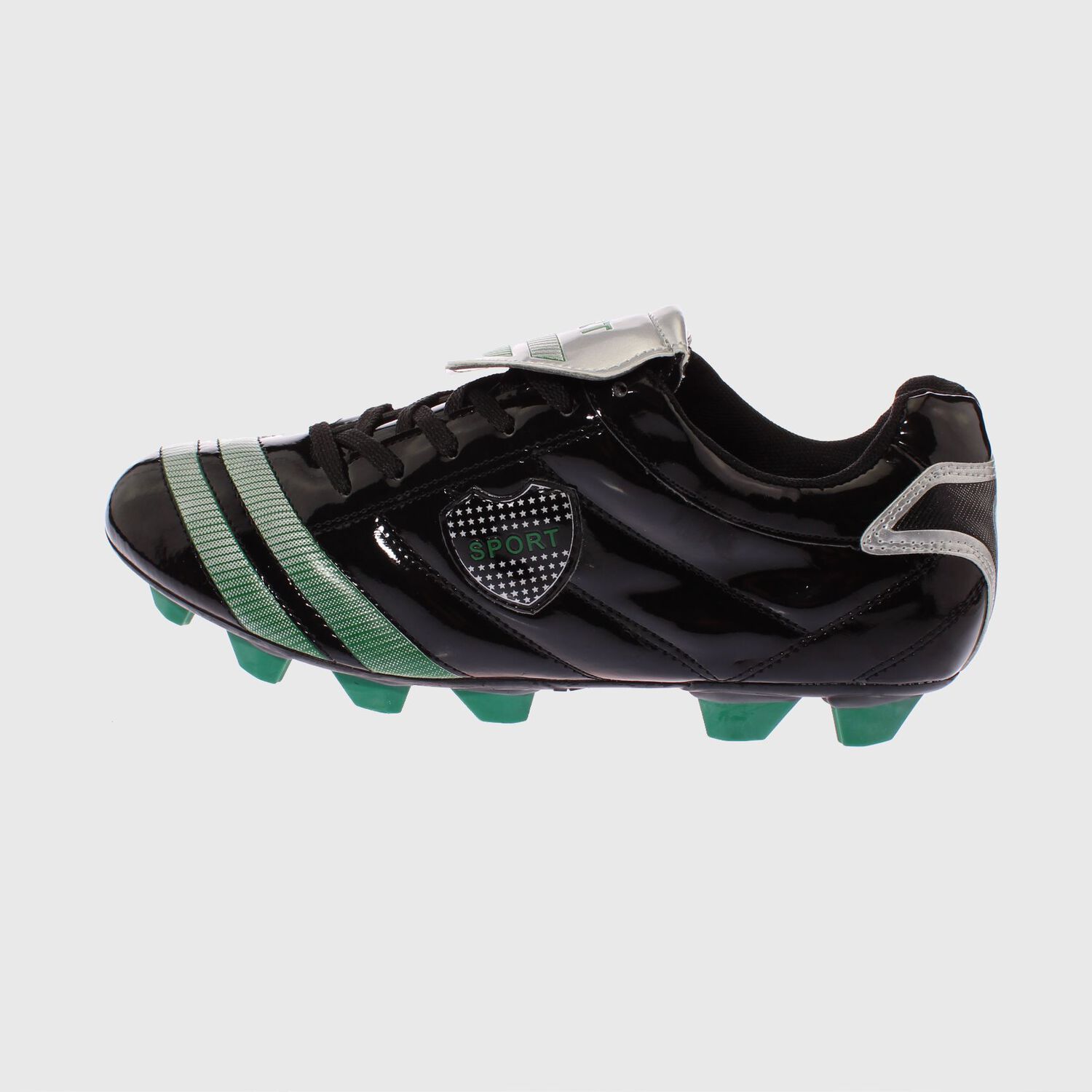 Zapato Futbol Negro/plata V&iacute;a Franca Art. 8a1161black image number 1.0