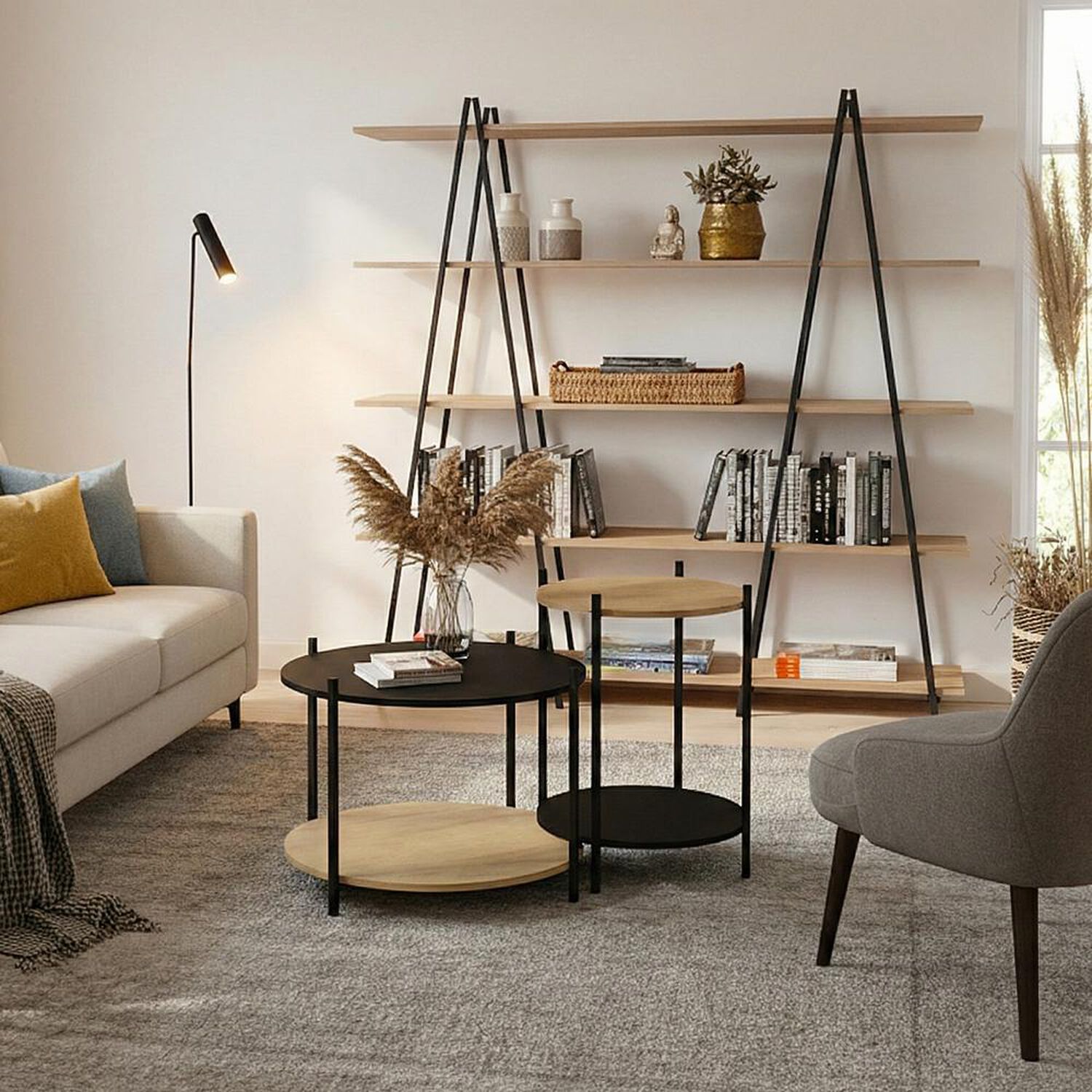 Set 2 Mesas Living Home Mobili Krav image number 1.0