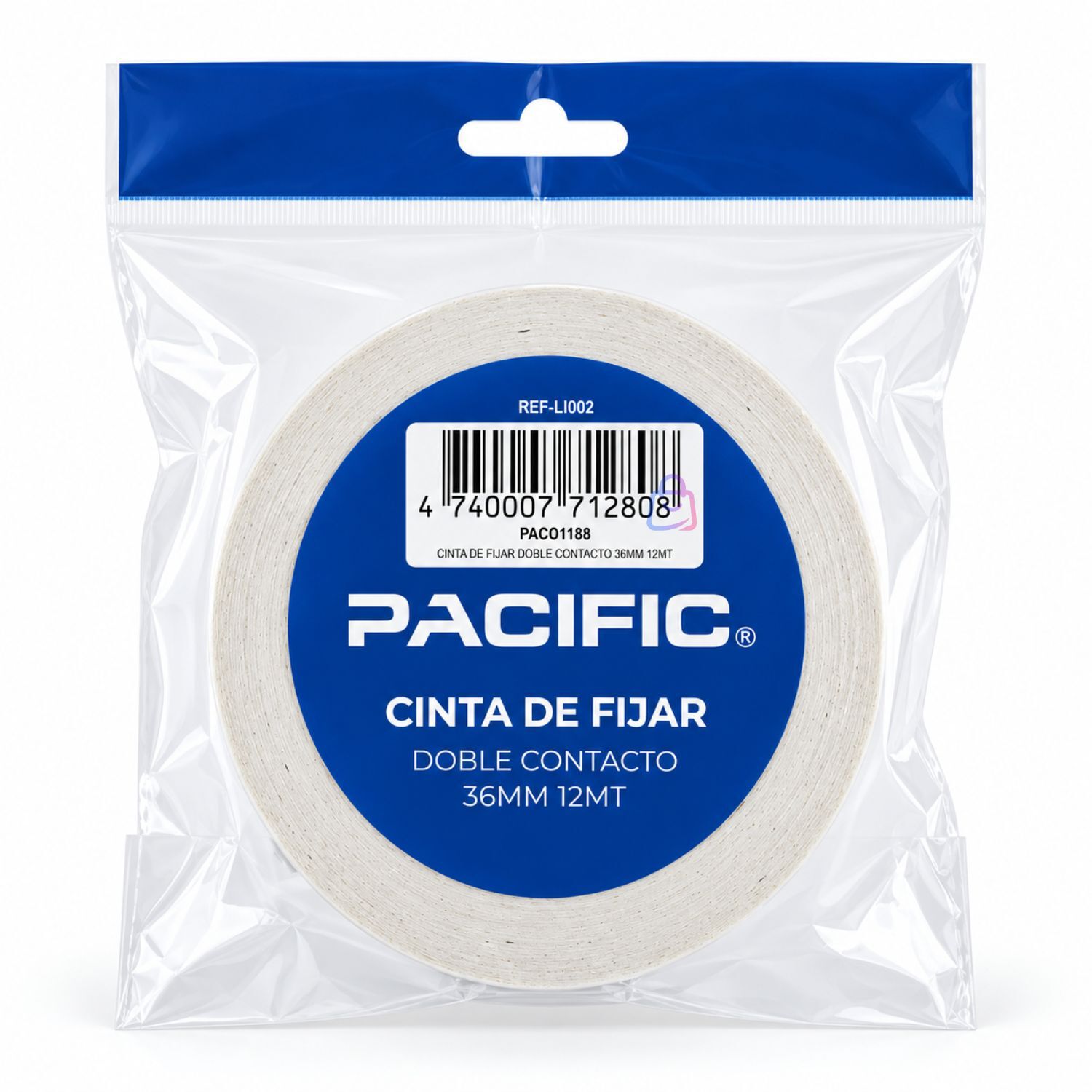 Cinta Doble Contacto 36mm X 12m Adhesiva Doble Faz - Ps image number 3.0