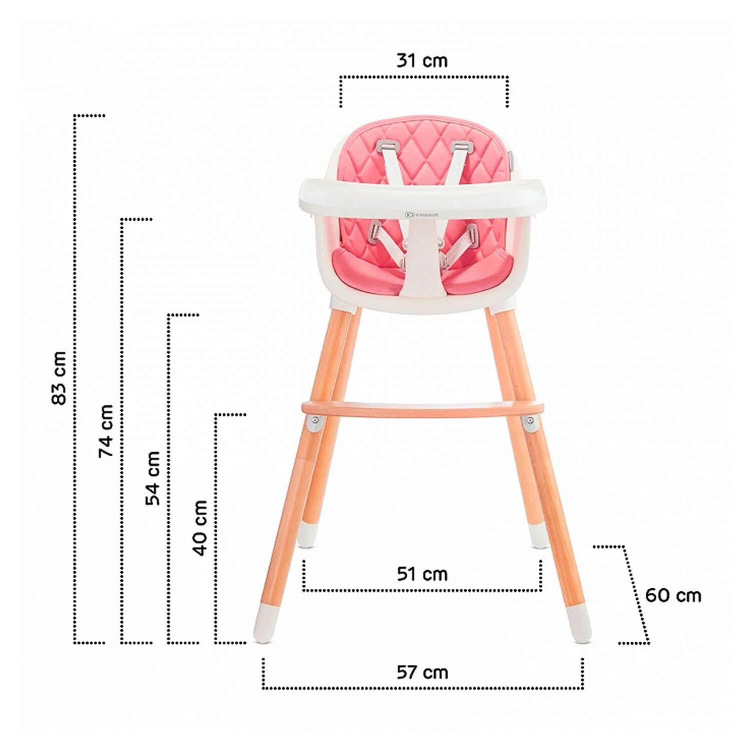 Silla De Comer Sienna Pink image number 10.0