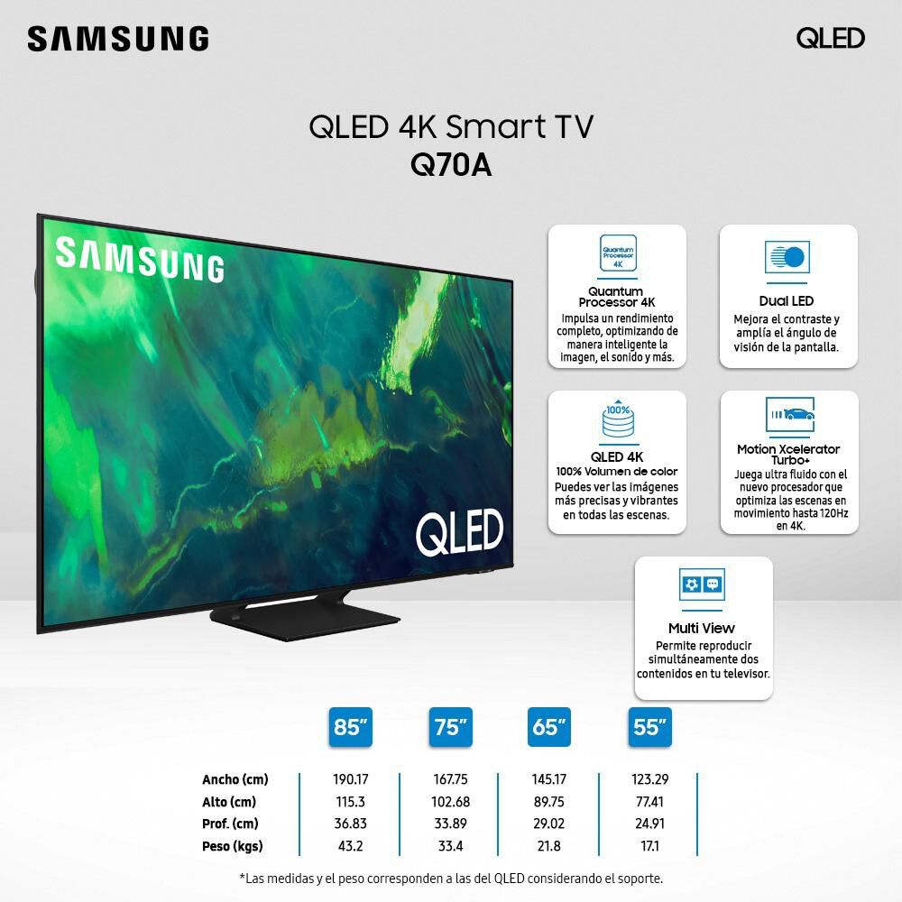 Qled 55" Samsung Q70A / Ultra HD 4K / Smart TV image number 5.0