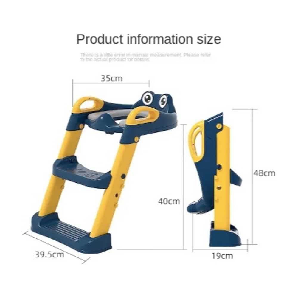 Escalera Para Ni&ntilde;os Para Inodoro Asiento Entrenador Ba&ntilde;o Color Azul image number 3.0