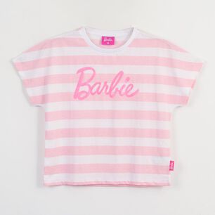 Polera Mc Niña Rayas Barbie