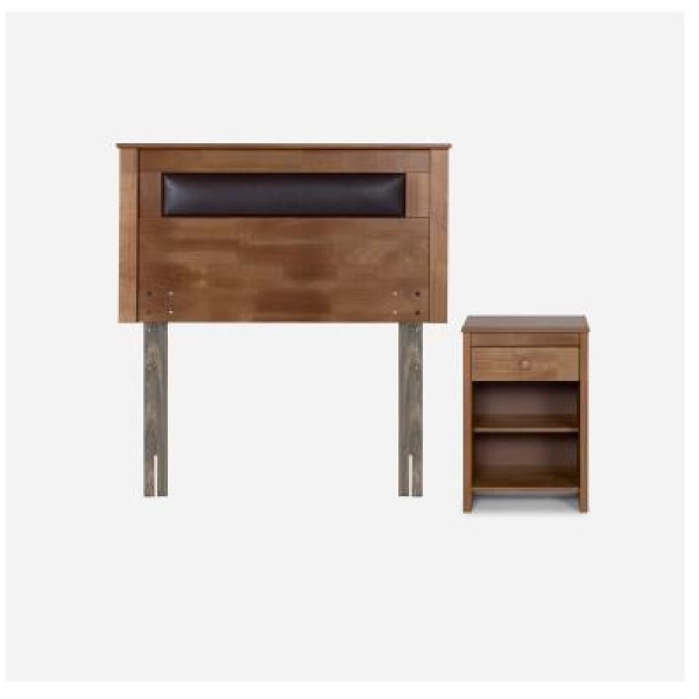 Cama Europea Rosen New Style 4 Plus / 1.5 Plazas / Base Normal + Set De Maderas Ferrara image number 10.0