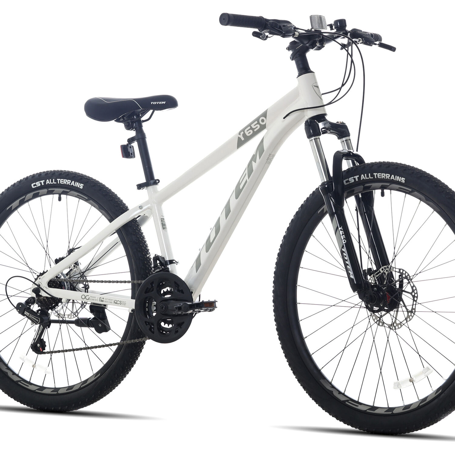 Bicicleta Totem Mtb Aro 26 Modelo Y650 Blanco Gris image number 1.0