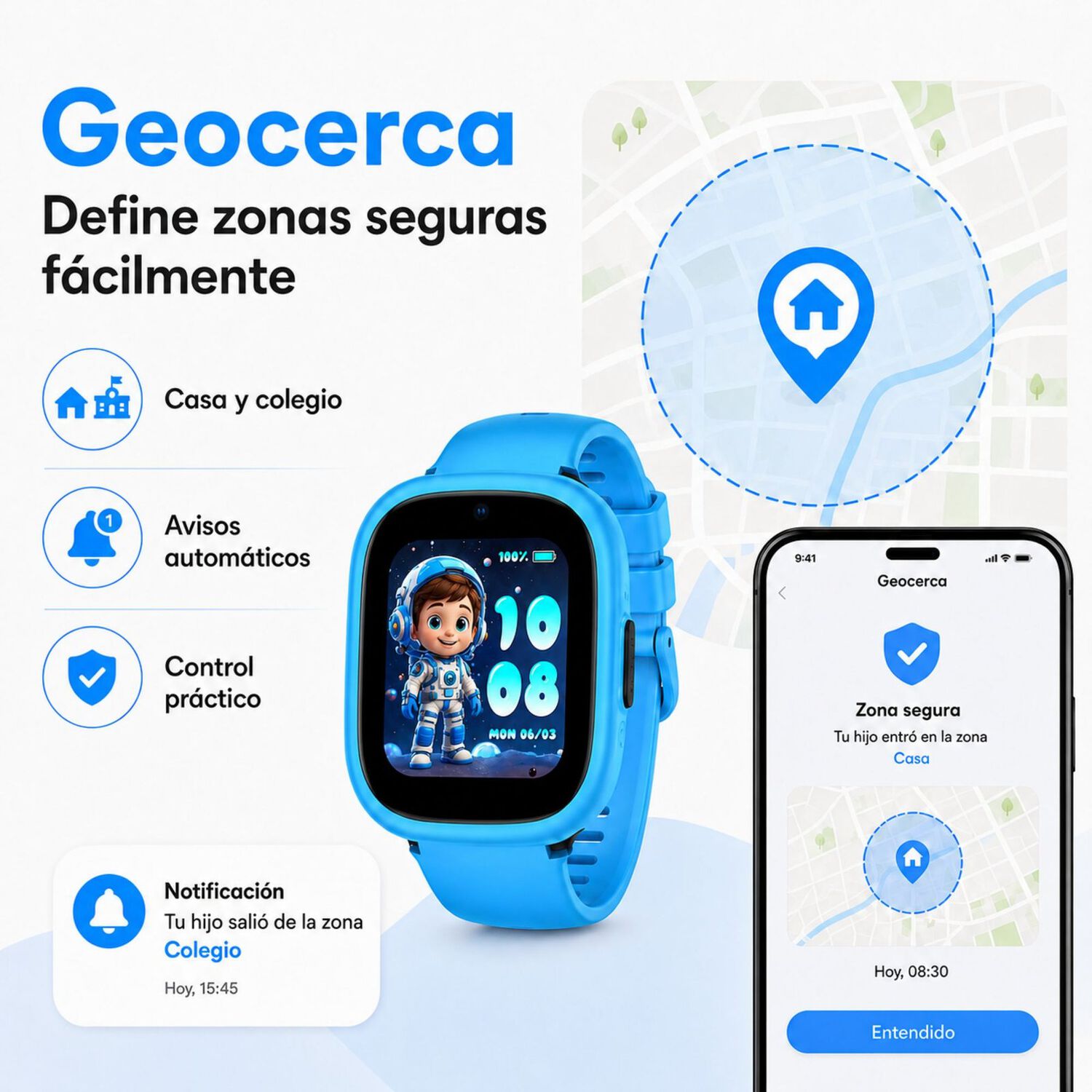Smartwatch Infantil Lagenio K3 4g Gps Sos Videollamadas image number 3.0