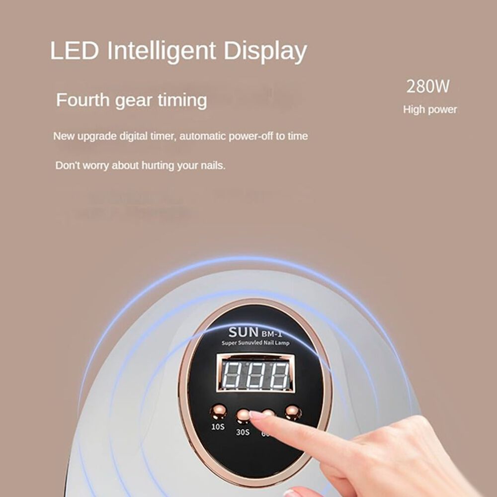 L&aacute;mpara Uv De 280w Para Secado R&aacute;pido De U&ntilde;as De Gel image number 3.0