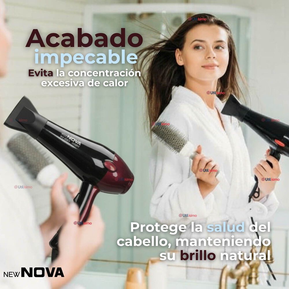 Secador De Pelo Alta Potencia Profesional 5000w Cabello Peluquer&iacute;a Rojo image number 7.0