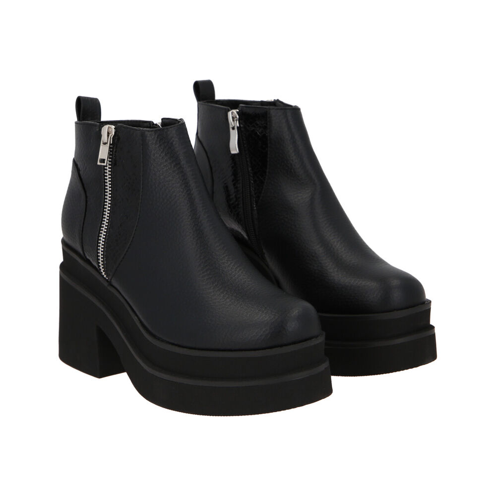 Botin Mujer Negro Yoice Police image number 4.0