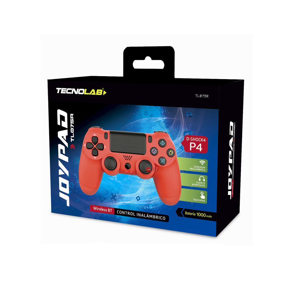 Joystick Playstation 4 Touchpad Bluetooth Rojo - Ps image number 1.0