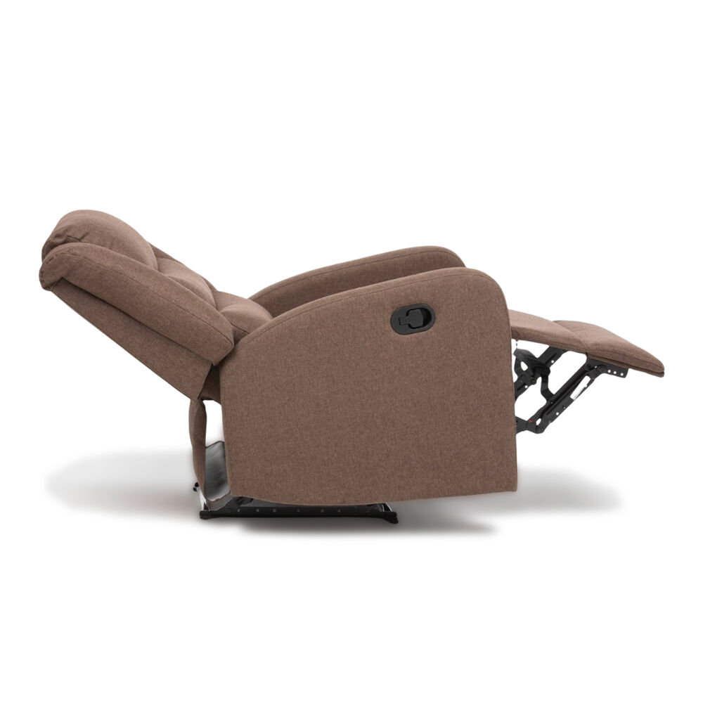 Berger Reclinable Moderno De Lino Caf&eacute; Daniels 98014br image number 3.0
