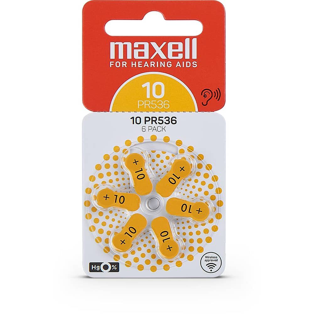 Pilas Para Aud&iacute;fonos Maxell Tama&ntilde;o 10 Auditivas 6un image number 0.0