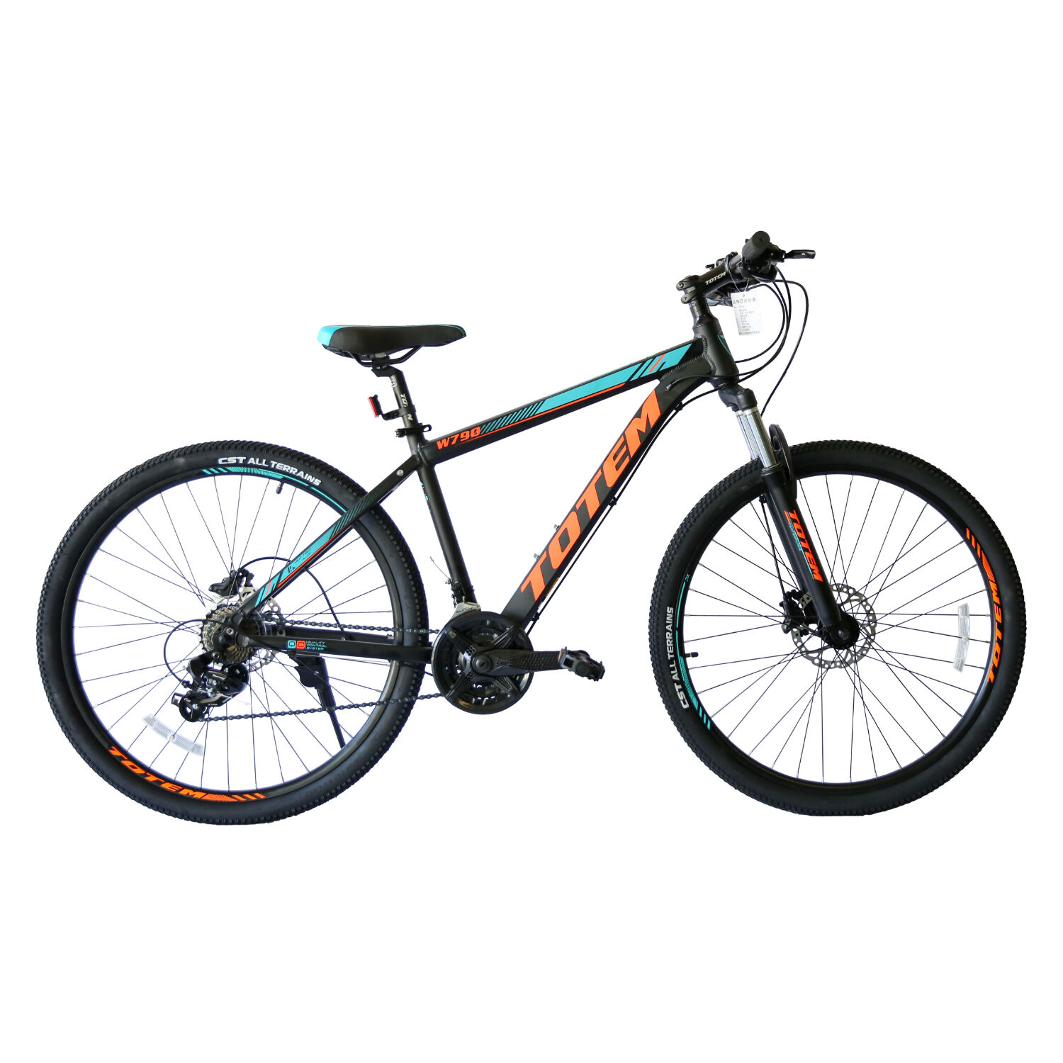 Bicicleta Totem Mtb Aro 29*19 Mod W790 Color Negro Con Naranjo image number 0.0