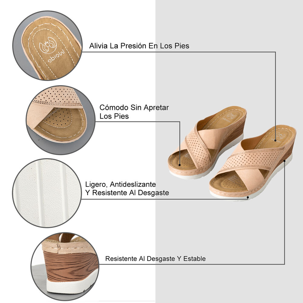 Sandalias Chalas Casual Confort Mujer Weide Qiu366 image number 5.0