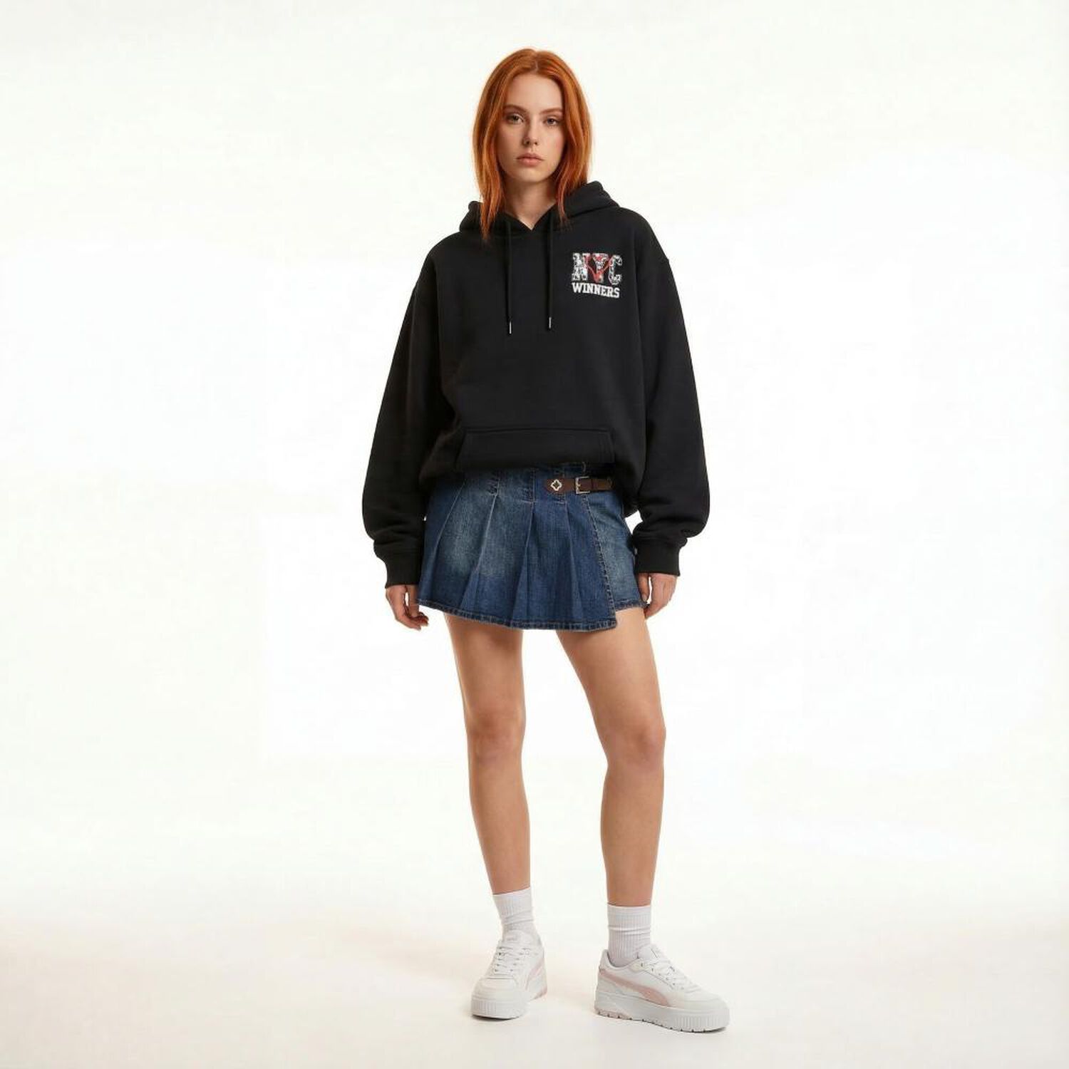 Falda Denim Mujer Rolly Go image number 0.0