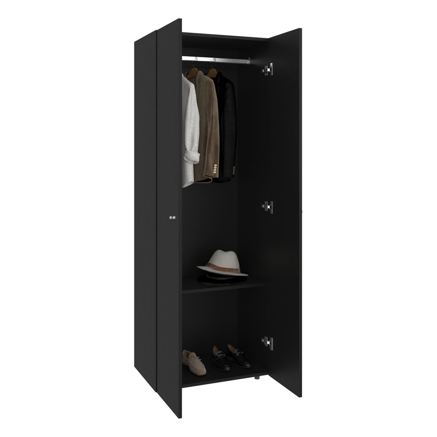 Closet 1 Colgador 2 Puertas 170x60x40,2 Cm image number 1.0