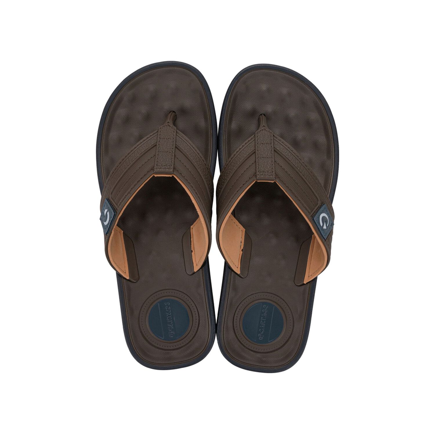 Sandalia Hombre Caf&eacute;/beige Alabama Thong Cartago image number 0.0