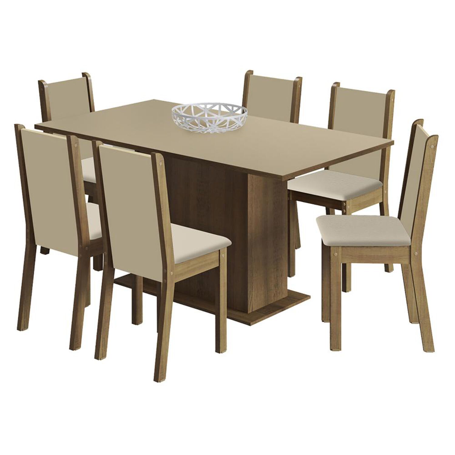 Juego De Comedor Vekkahome Suecia / 6 Sillas image number 0.0