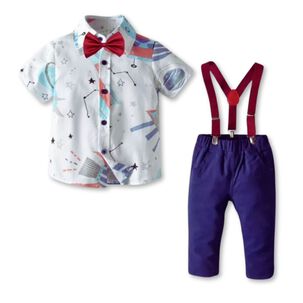Conjunto De Vestir Con Pantal&oacute;n Y Tirantes Beb&eacute; Ni&ntilde;o 9 Meses A 6 A&ntilde;os Cosmic Sky