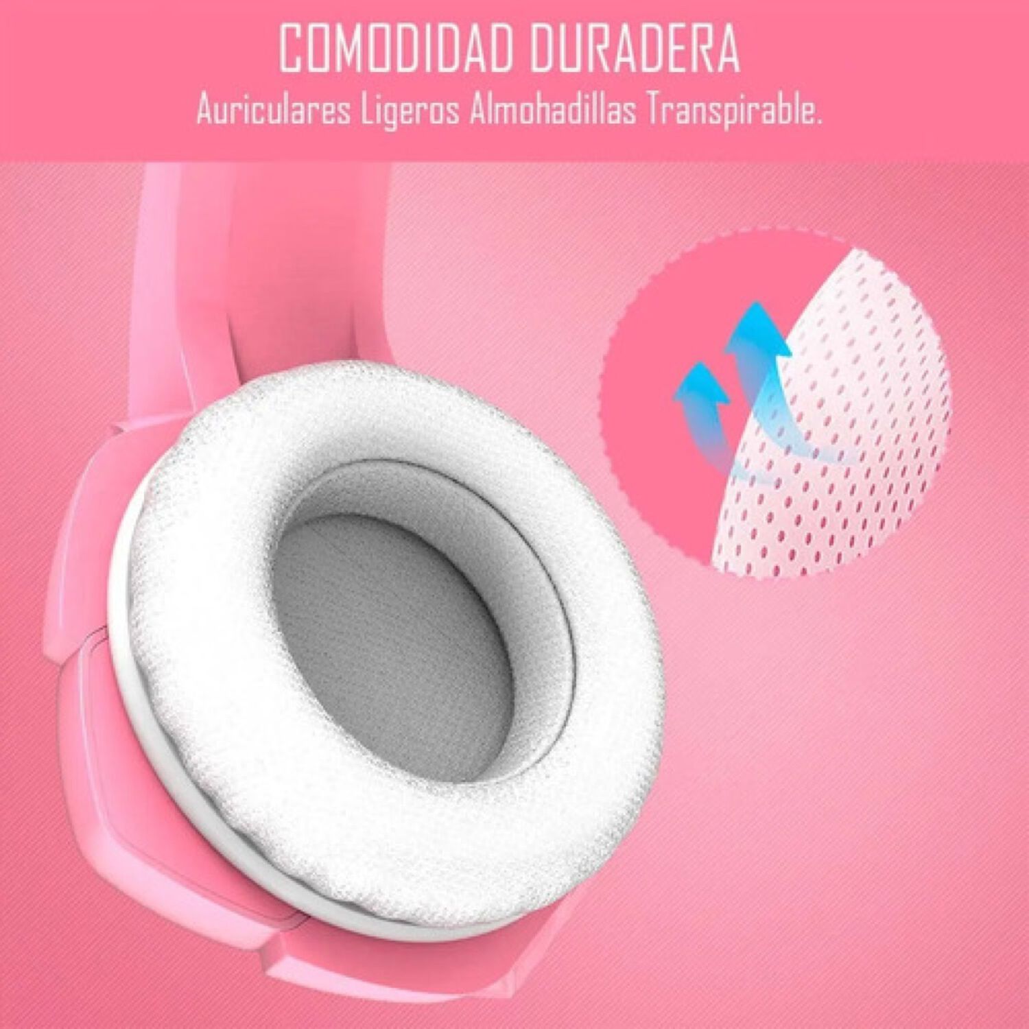 Aud&iacute;fonos Gamer Onikuma K5 Compatibles Pc Ps4 Rosa image number 2.0