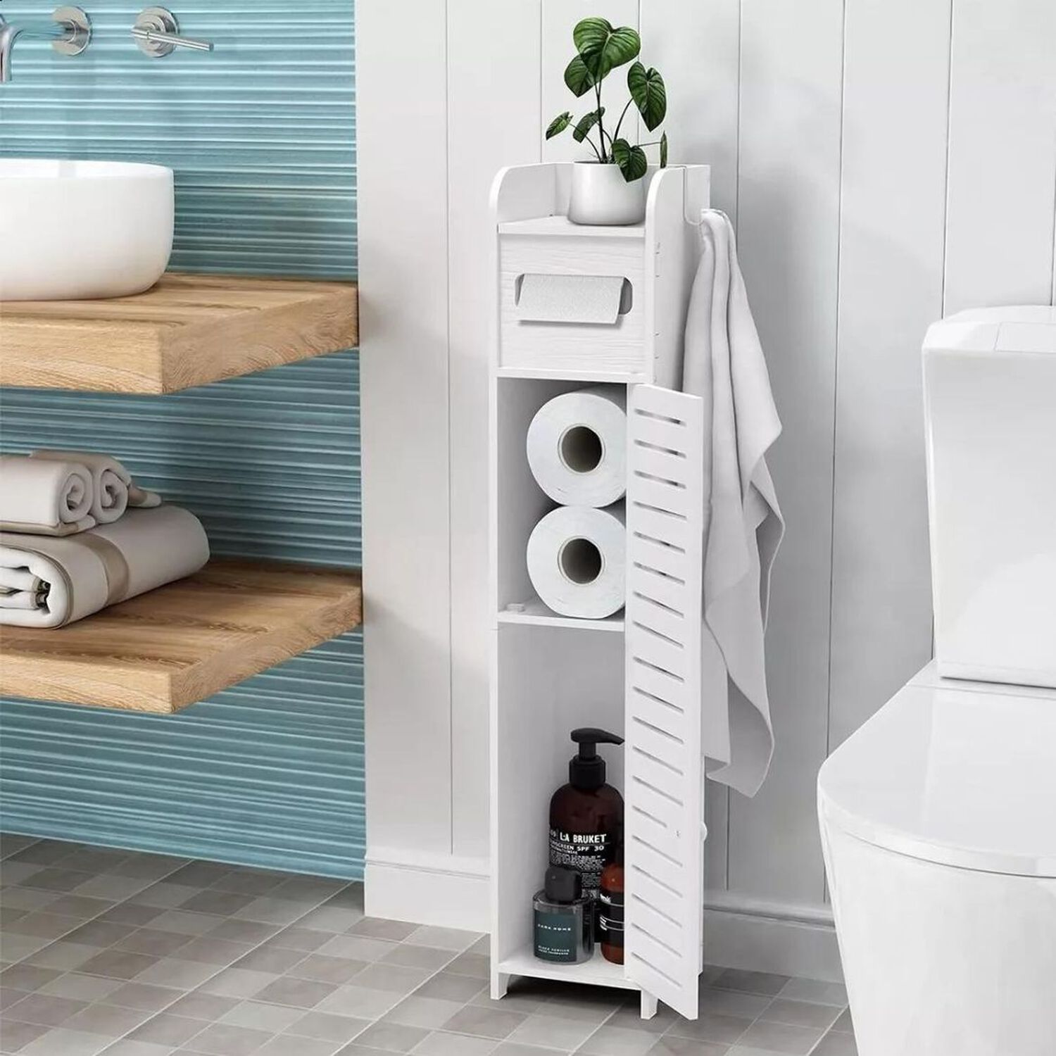 Organizador Ba&ntilde;o Esquinero Con Puerta image number 3.0