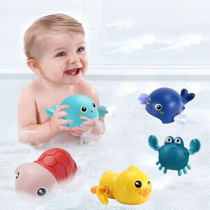 Kit 5 Juguetes Para Baño Ducha Bañera Para Bebé Niños