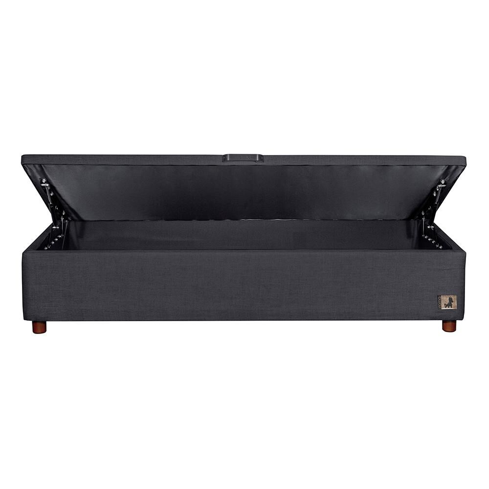 Base Cama Mons Ba&uacute;l 190 Negro / 1.5 Plazas / Base Normal image number 3.0