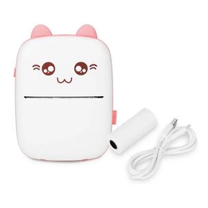 Mini Impresora Térmica Portátil Bluetooth Gatito + 1 Rollo Mini Impresora Térmica Portátil Bluetooth Gatito + 1 Rollo