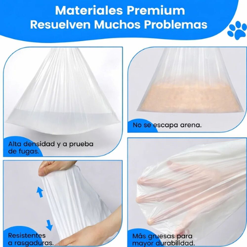 Bolsas Arena Gatos Extra Gruesas Para Cajas Autolimpantes image number 3.0