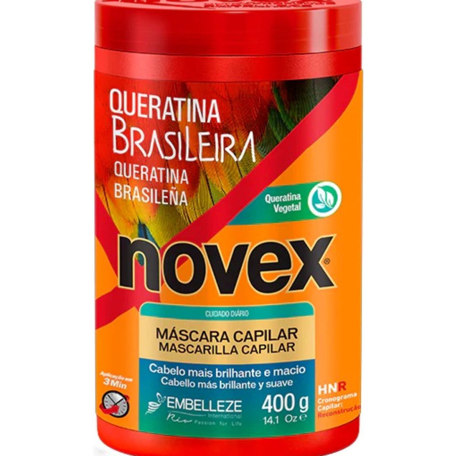 Crema De Tratamiento Keratina Brasile&ntilde;a Novex 400g image number 0.0