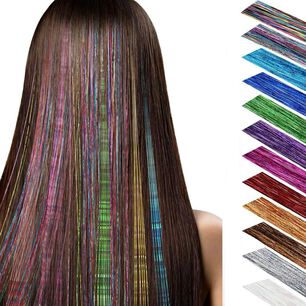 Mech&oacute;n Sint&eacute;tico Brillante Para El Cabello