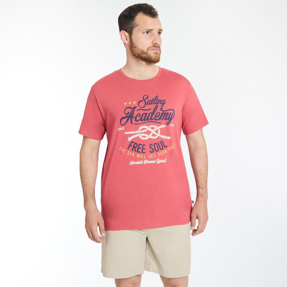 Polera Regular Manga Corta Cuello Redondo Hombre Herald image number 0.0