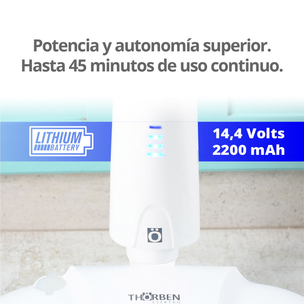 Enceradora, Pulidora Y Mopa Inalámbrica Thor Spin Bot 4x image number 6.0