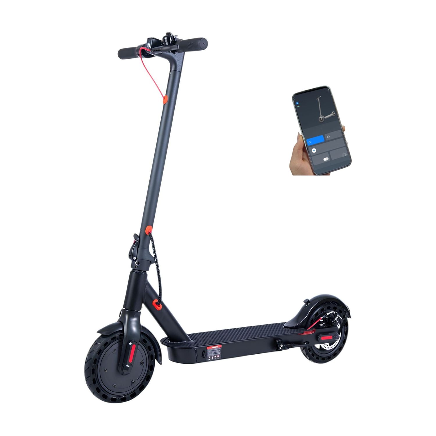 Scooter El&eacute;ctrico Aluminio Con App 30km 36v 350w E9pro image number 8.0