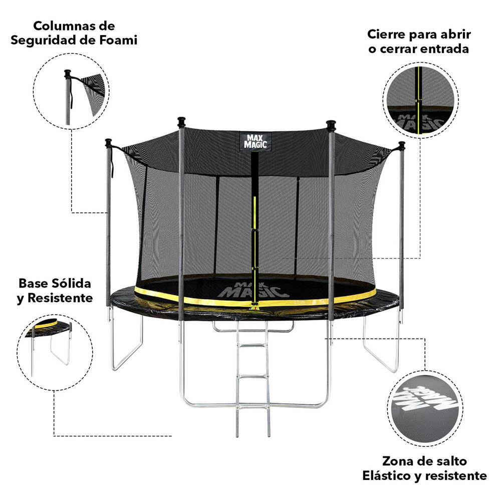 Cama Elástica 426 Cm (14 Ft) Negro image number 3.0