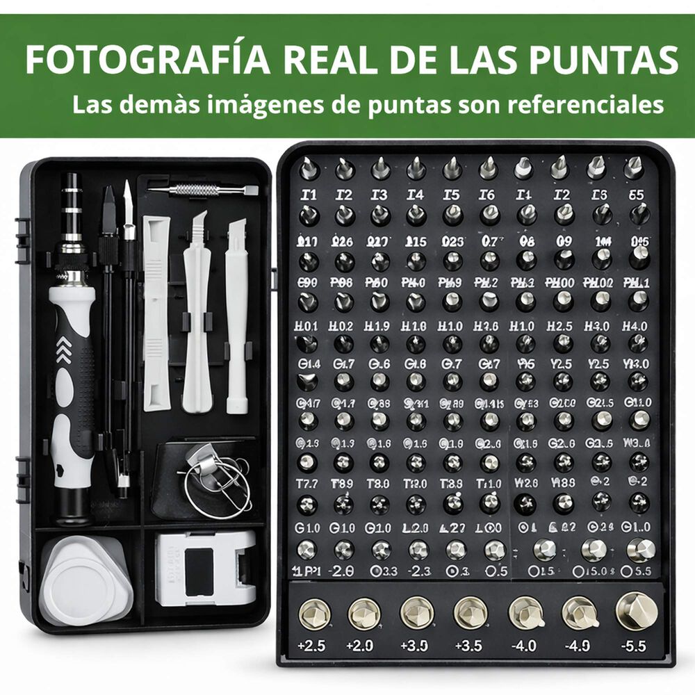 Kit Destornilladores De Precisi&oacute;n 115 En 1 Para Celulares image number 6.0