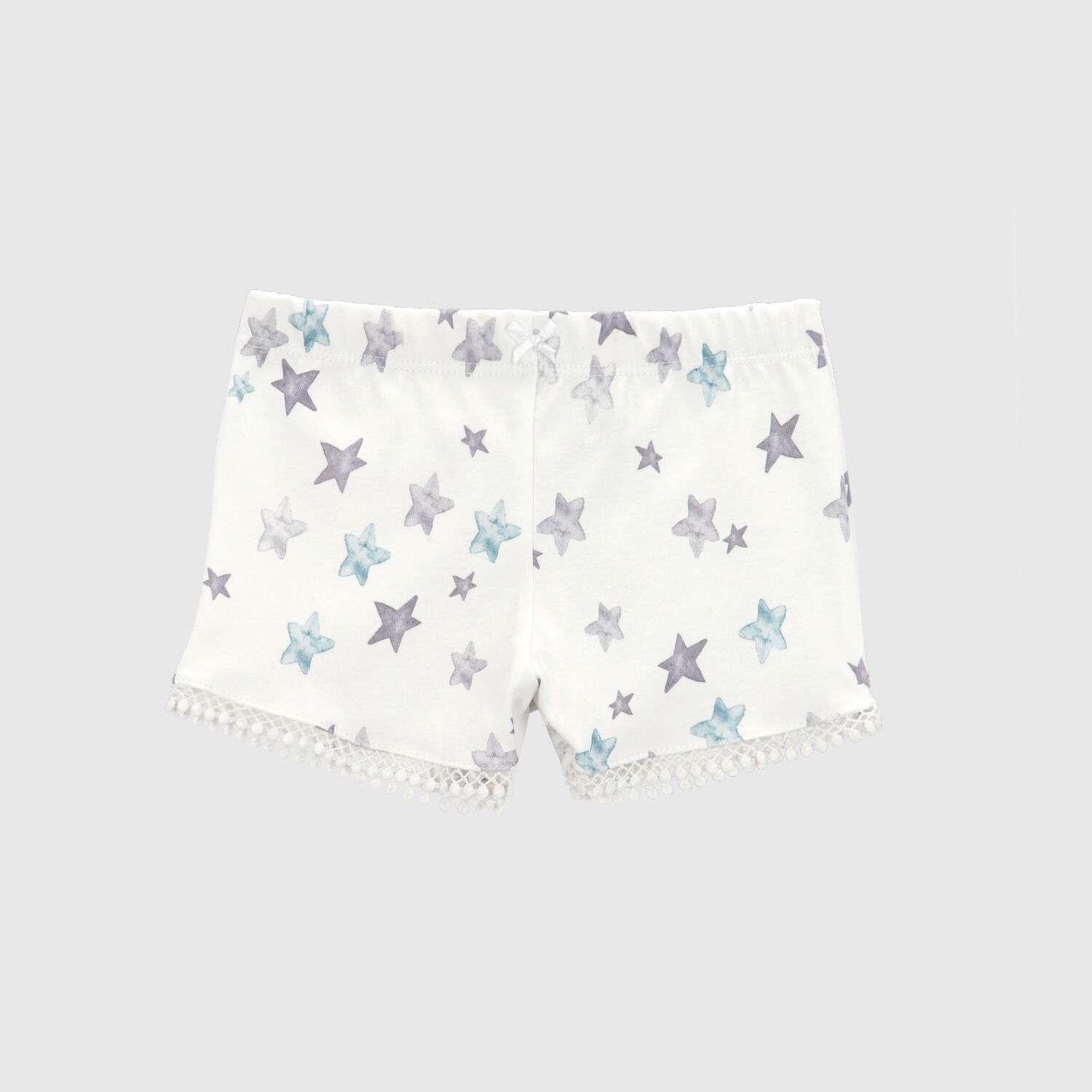 Short Blanco Estrellas Algod&oacute;n Peruano image number 0.0