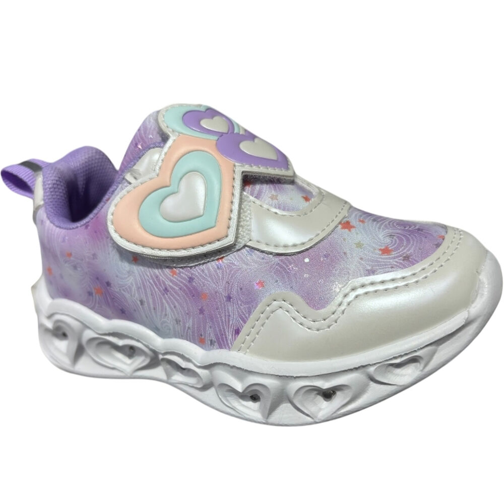 Zapatillas Brillantes Estrellas Para Niñas Con Luces image number 2.0