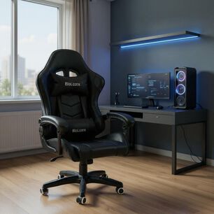 Silla Gamer Reclinable - Color Negro