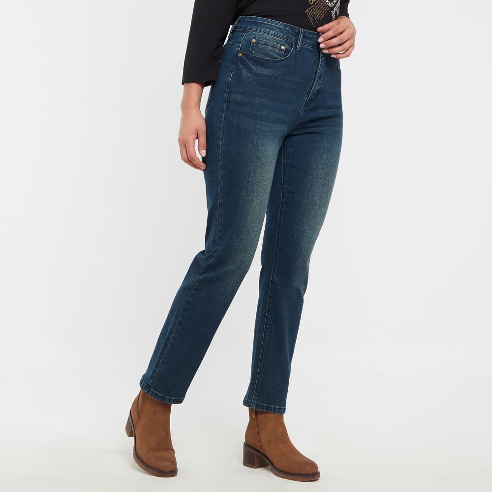 Jeans Tiro Medio Skinny Push Up Mujer Sexy Large image number 2.0