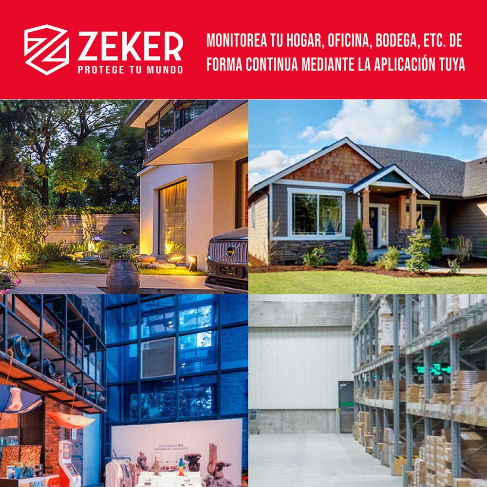 Pack X3 C&aacute;mara De Seguridad 5g Zeker Doble 4mp Impermeable image number 6.0