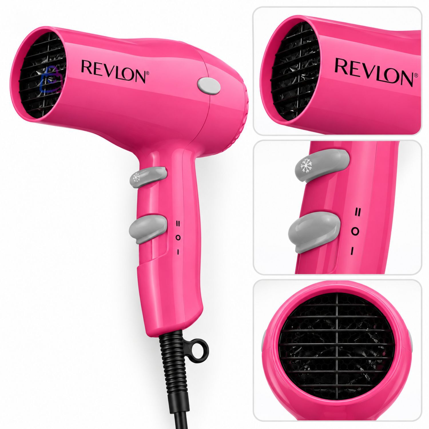 Secador De Pelo Revlon I&oacute;nico Compacto 1875w Rosa - Ps image number 2.0