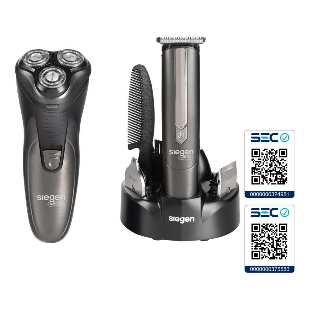 Combo Afeitadora Y Corta Pelo Siegen SG-8440C01 4 en 1 + Base Cargadora image number 7.0
