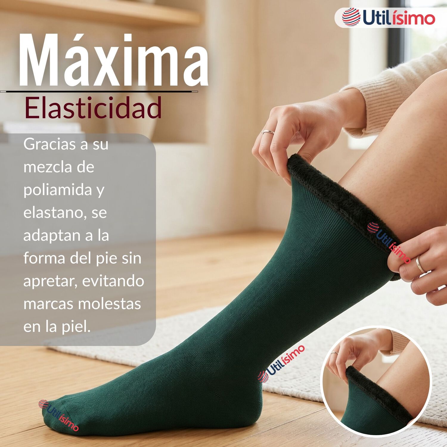 Pack 6 Pares Calcetines Chiporro Mujer Surtidos Ultra T&eacute;rmico Invierno Polar Unicolor image number 5.0