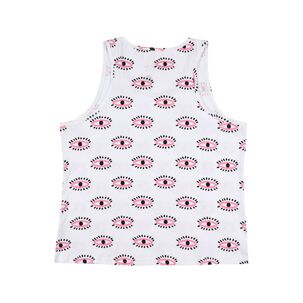 Polera Estampada Sin Mangas Cuello Redondo Mujer Freedom